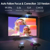S7+ 4K Ultra HD Projector Video 3500 ANSI Home Theater Android for Movies Auto Focus Smart TV Beam Projectors for Outdoor 4