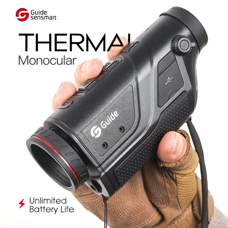 Guide TD410/420/430 Thermal Scope Vision Handheld Monocular for Hunting