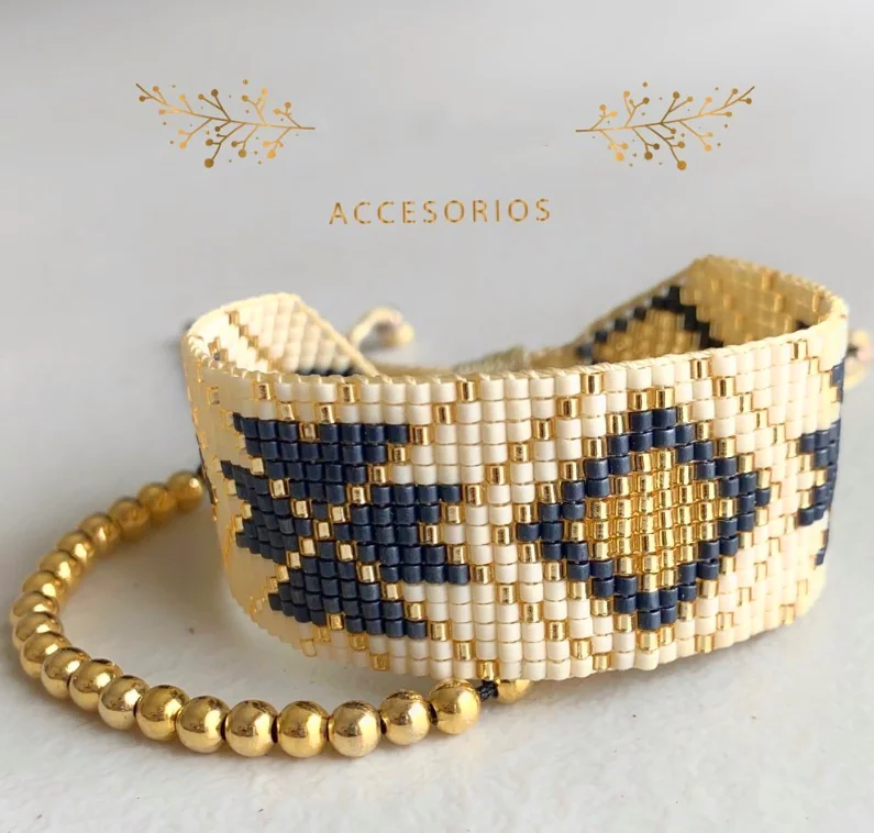 

Evil eye miyuki bracelet