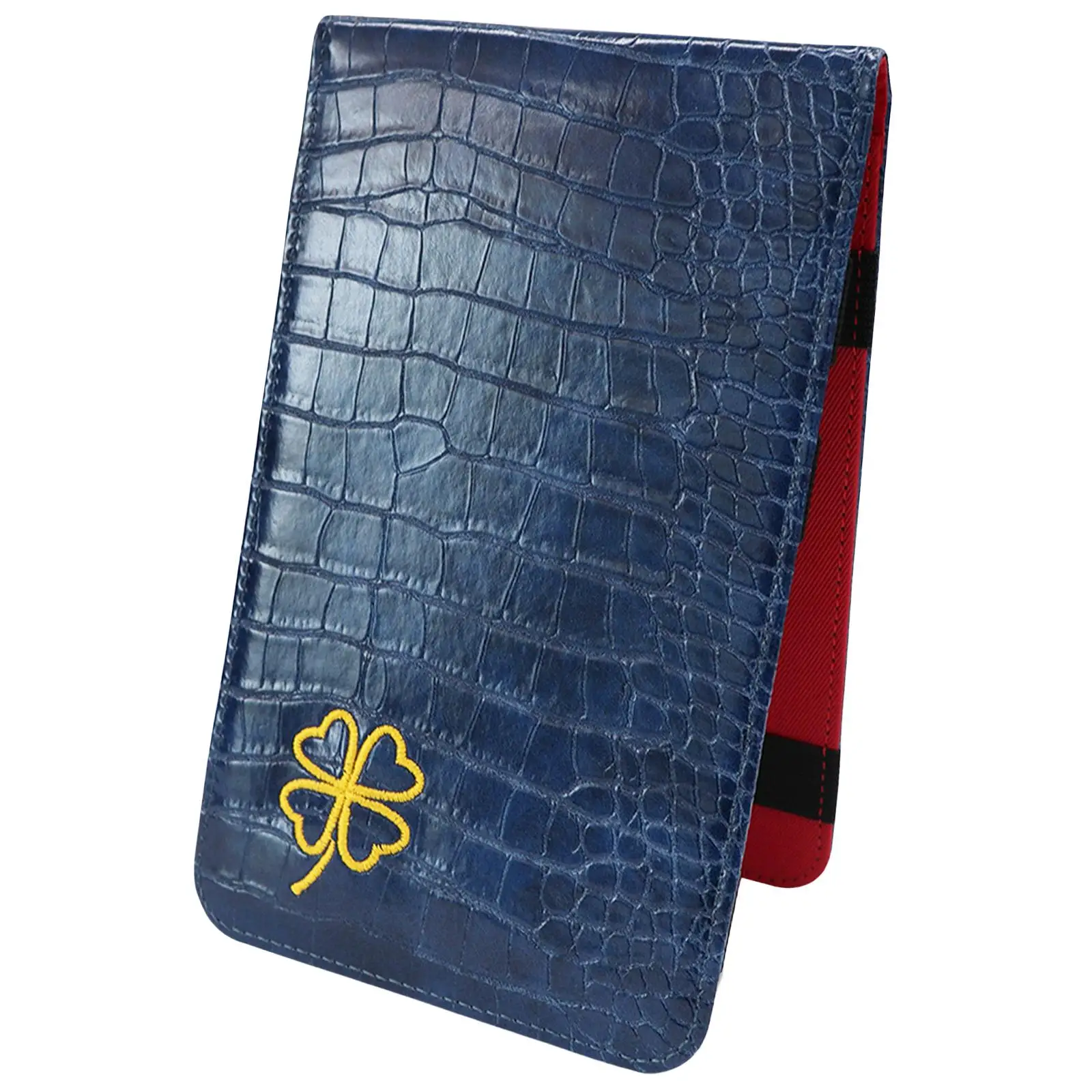 Yardage Book Cover Golf Score Cards Wallet with Pencil Loop with Elastic Bands Golf Scorecard Holder for Golfer Family Birthdays 3