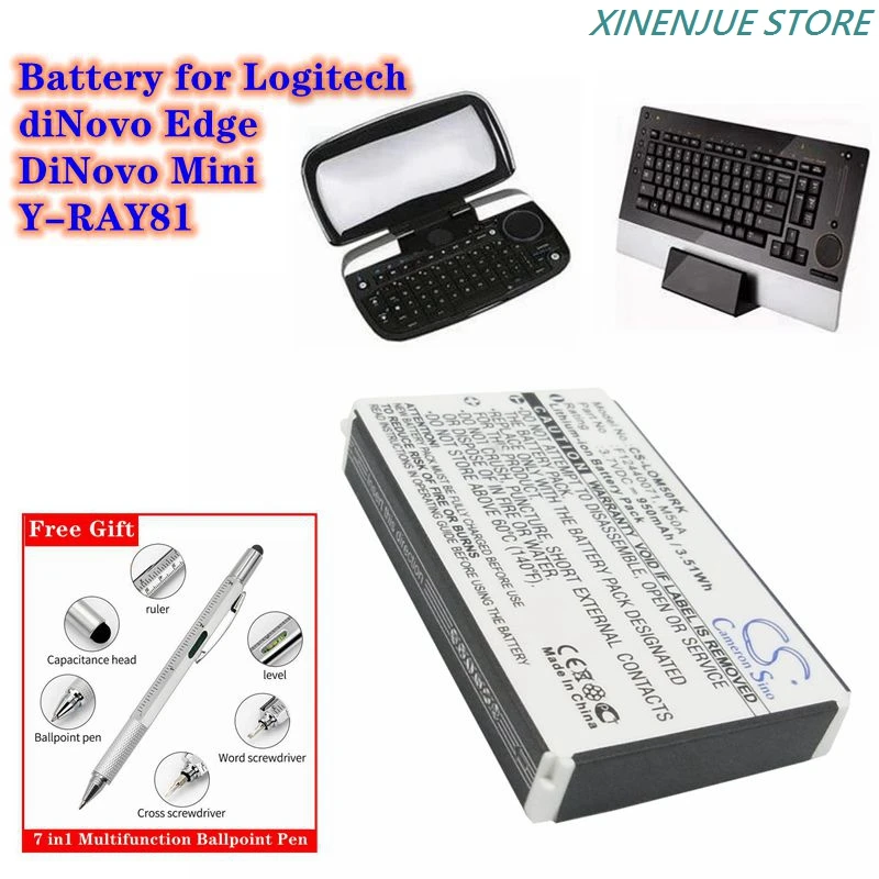 Keyboard Battery 3.7V/950mAh 190304-2004,F12440071,M50A for diNovo Edge,DiNovo Mini,Y-RAY81