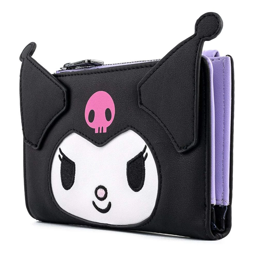 New Kawaii Kuromi Loungefly Wallet Clutch Purse Women'S Purse Card Bag Double Fold Coin Purse Card Package For Girlfriend Gifts