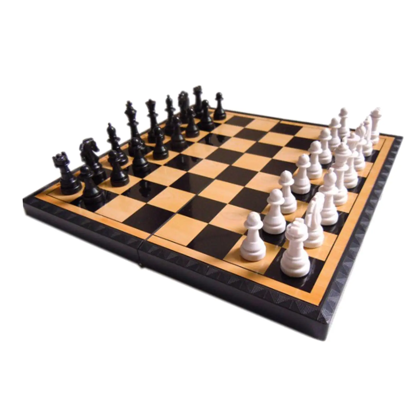 International Chess Folded Chessboard Magnetic Chess Pawn Game 7.87-Inch Mini Family Entertainment Board Game Toys magnetic chess set foldable chess board folding chess board