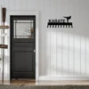 Karate Sparring Medal Hanger & Belt Rack: 14.5 Inches Wide with 10 Hooks, Metal Wall Art for Displaying Achievements and Belts" 1