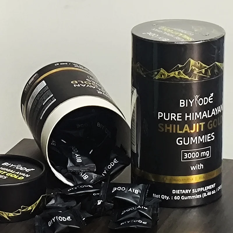 BIYODE 3000mg Himalayan Shilajit Resin Gummies Energy Boost Help With Muscle Recovery Reduce Fatiguesupplement Vegetarian