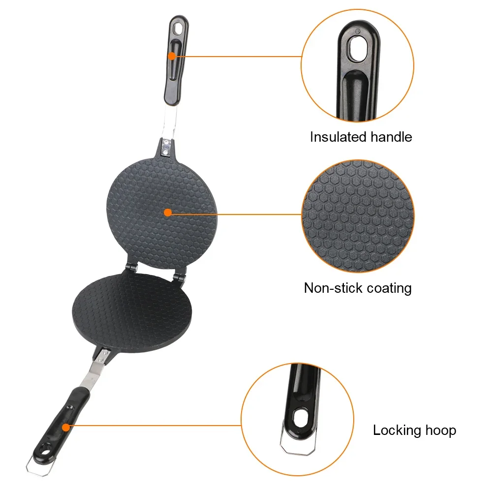 Baking Mould Cake Waffle Maker 17cm 22cm Non-Stick Omelet Mold Egg Roll Baking Pan Waffles for The Baking Pan Cake Ice Cream Cone Maker Bakeware