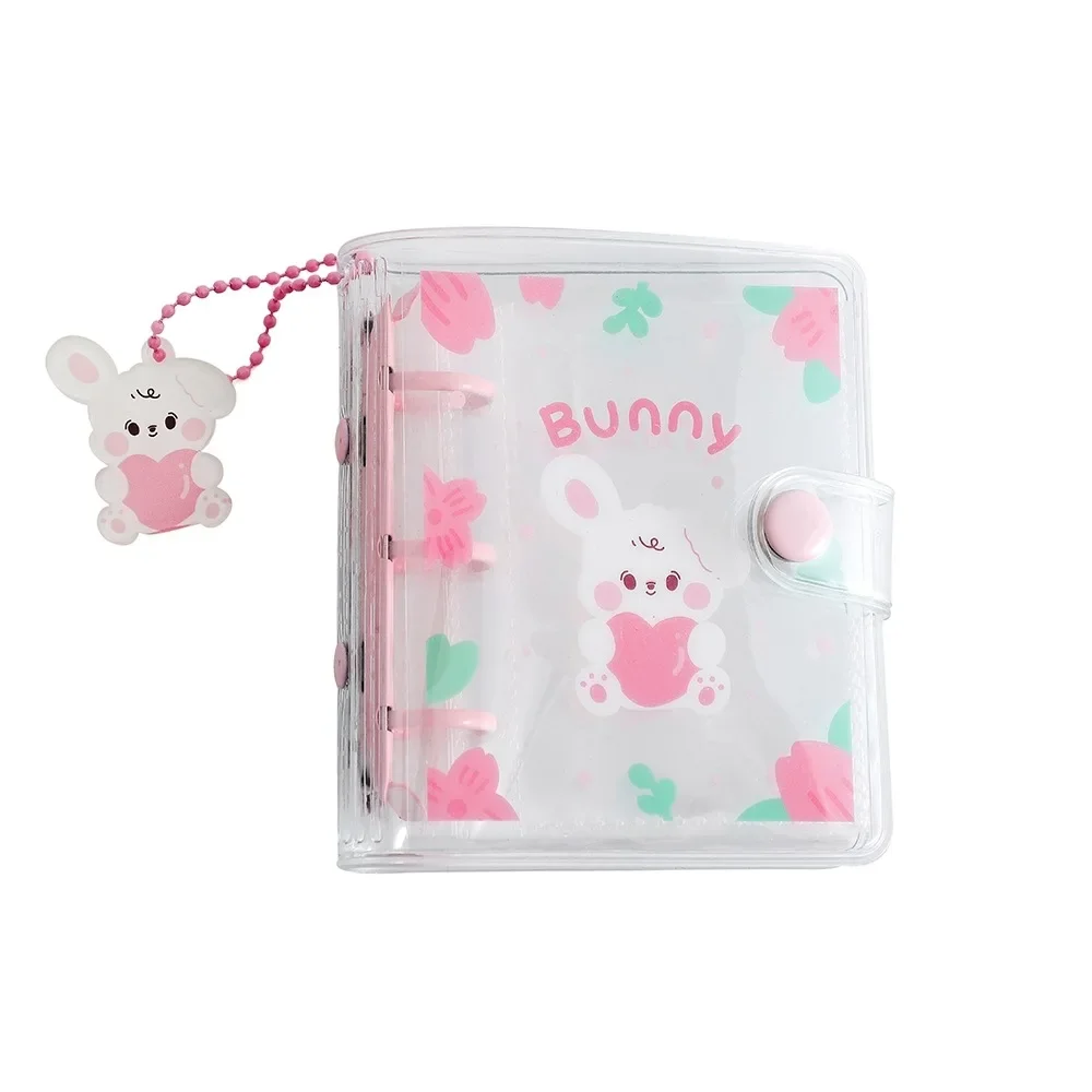 INS Cartoon Space Binder Card Holder Book Protable Transparent Album Girl DIY Idol Small Card Collection Book
