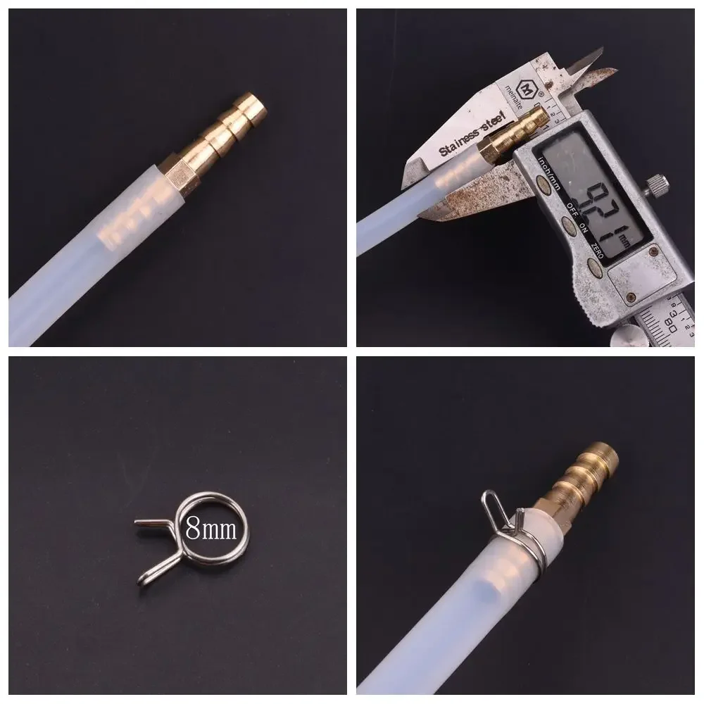 5mm-14mm Hose Clamp Stainless Steel Tube Spring Clips Fuel Line Hose Clamps Sealing Pipe Clips 10Pcs