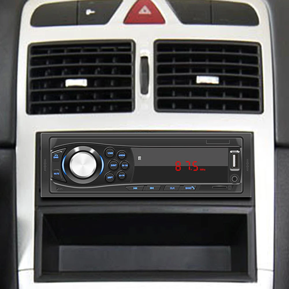  MP3 ÷̾ FM USB AUX FM  ,  ȣȯ  , 1 Din LED ÷,  TF , 12V