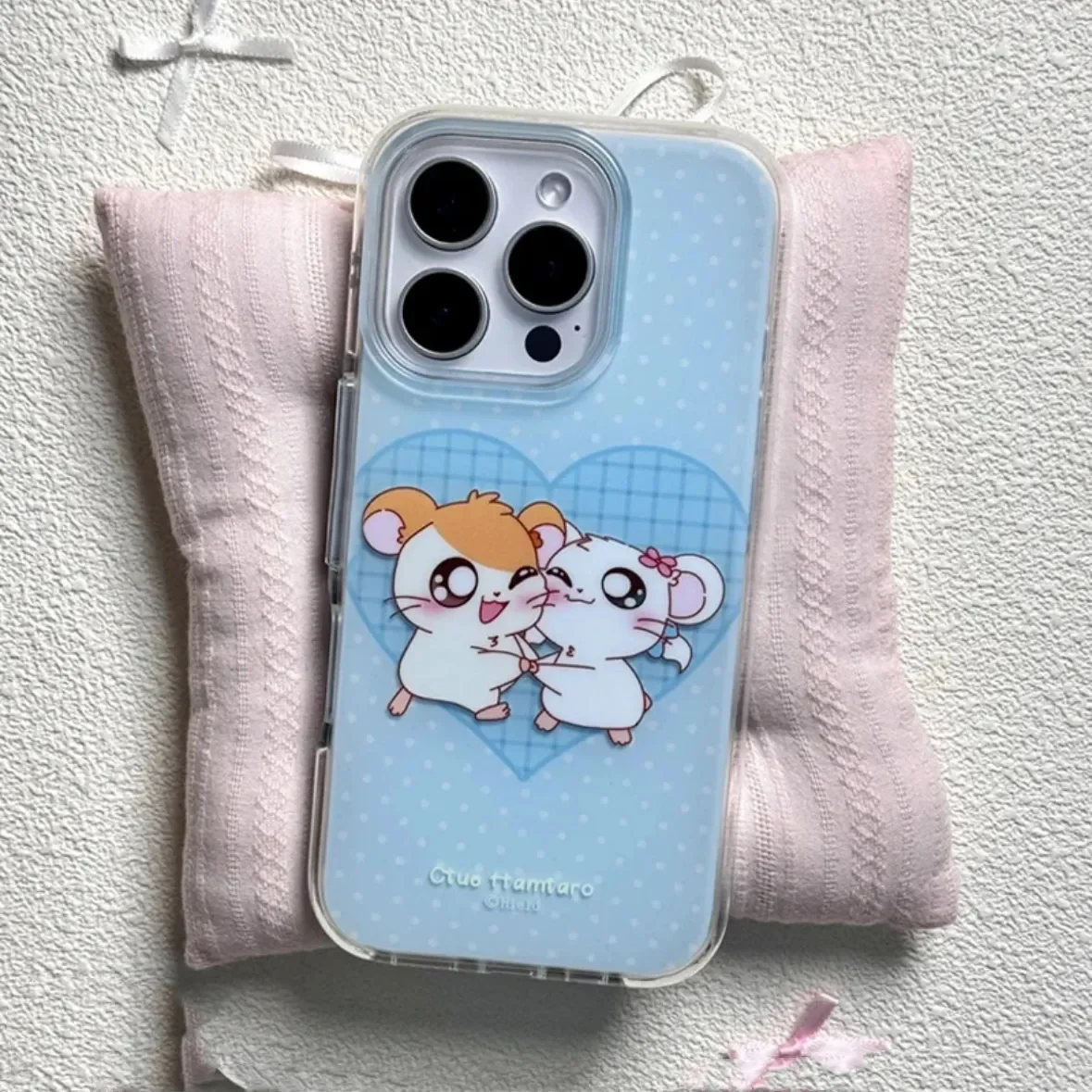Creative Cute Blue Mouse Baby Cartoon Lovely Phone Case Cover - Y2K Style