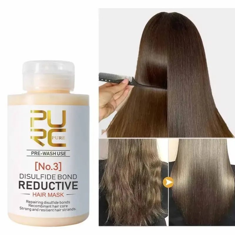 

PURC Disulfide Bond Reductive Hair Mask Repair Damaged Smoothing Straightening Cream Keratin Hair Treatment Hair Care Products