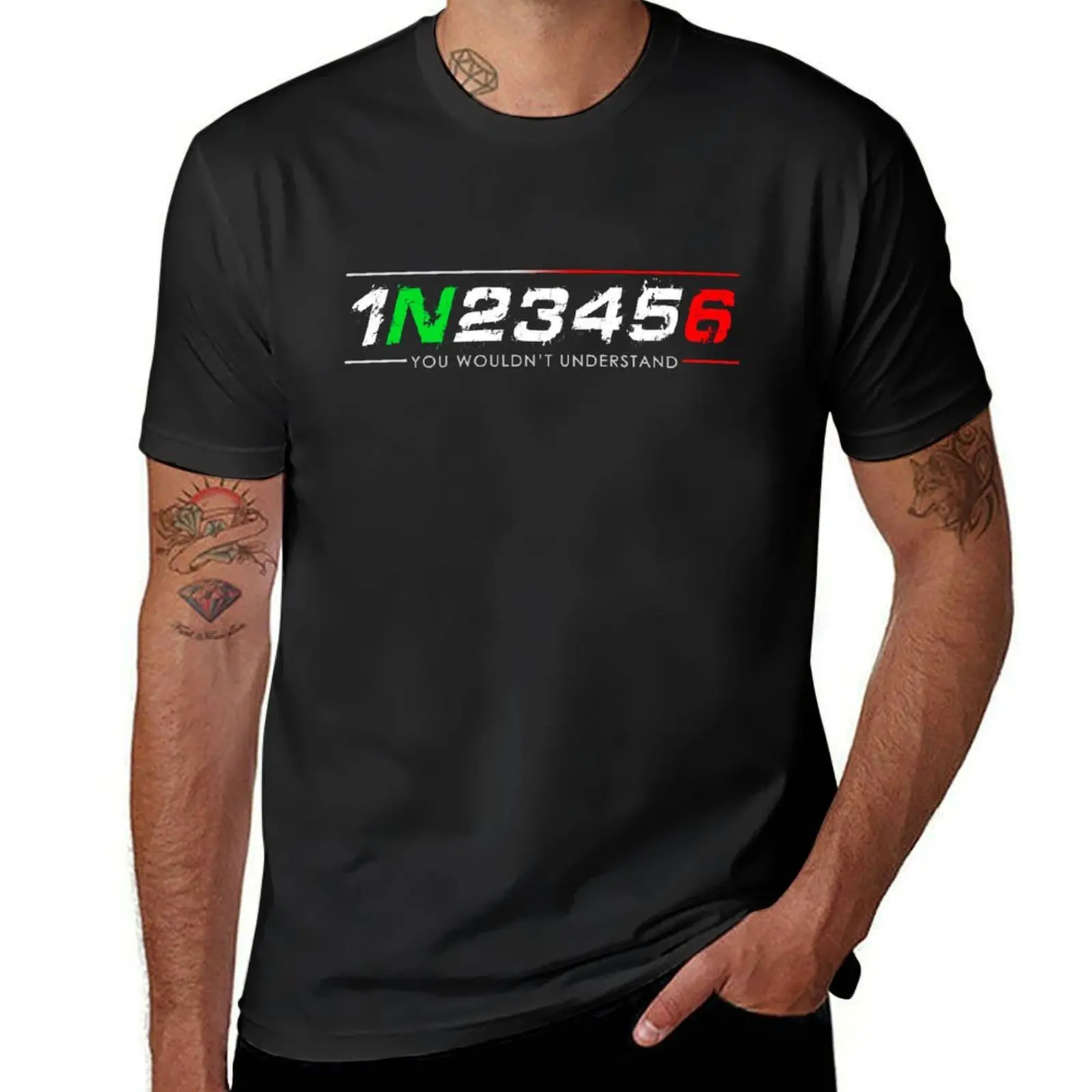 1N23456 Motorcycle Gear Biker T-Shirt blanks hippie clothes heavyweights anime clothes fruit of the loom mens t shirts