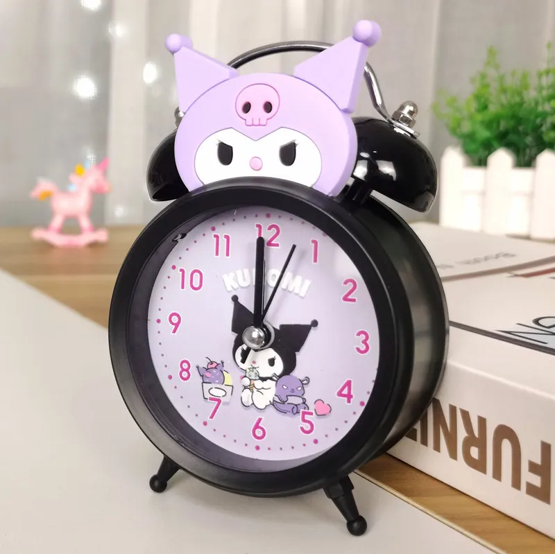 

Kawaii Sanrio Silent Alarm Clock My Melody Accessories Cute Cartoon Anime Student Dormitory Bedside Clock Toys for Girls Gift