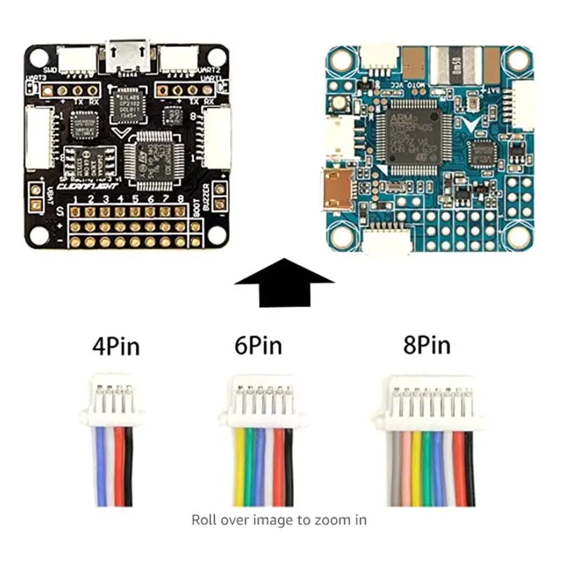 Ss-SH1.0 커넥터 및 사전 압착 케이블 SH1.0Mm FPV 드론 비행 컨트롤러용 15Cm 와이어