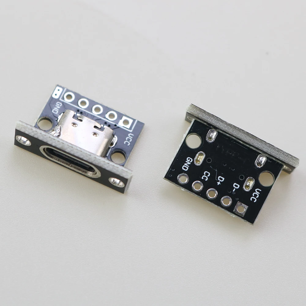 

1PCS TYPE-C Female Double-sided Positive and Negative Plug-in Test Board With PCB Board Connector Data Charging Port