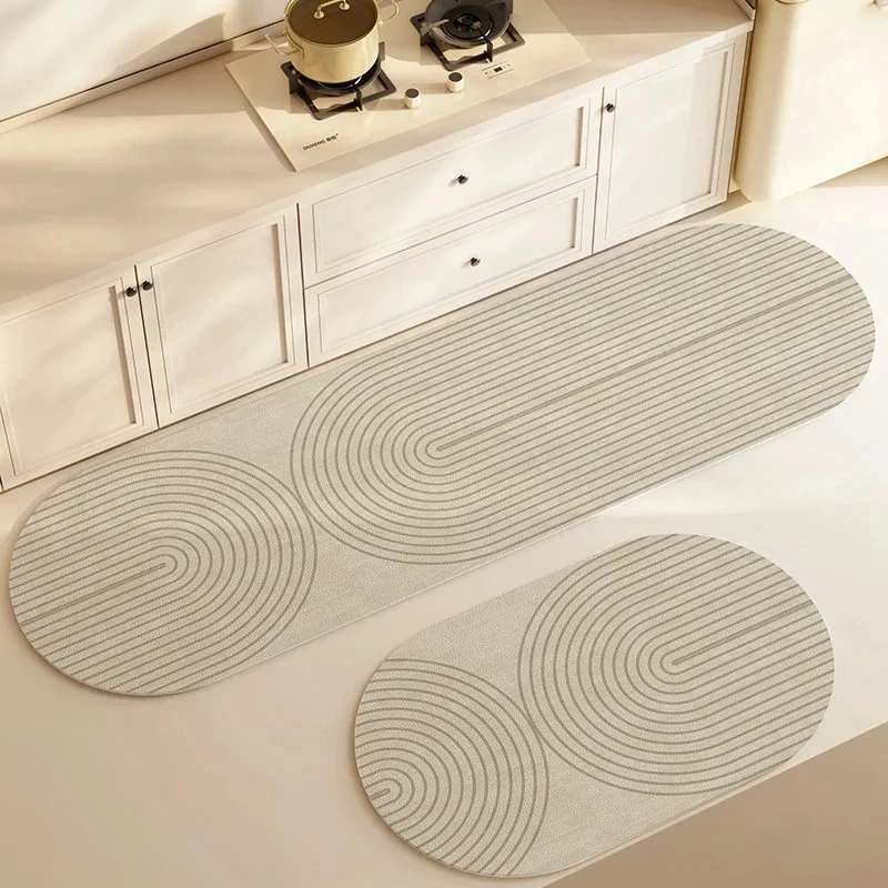 Description Picture 6 of itemSuper Absorbent Kitchen Floor Mat Long Diatomite Kitchen Rug Soft Washable Carpets Anti Slip Bathroom Entrance Doormat 주방매트
