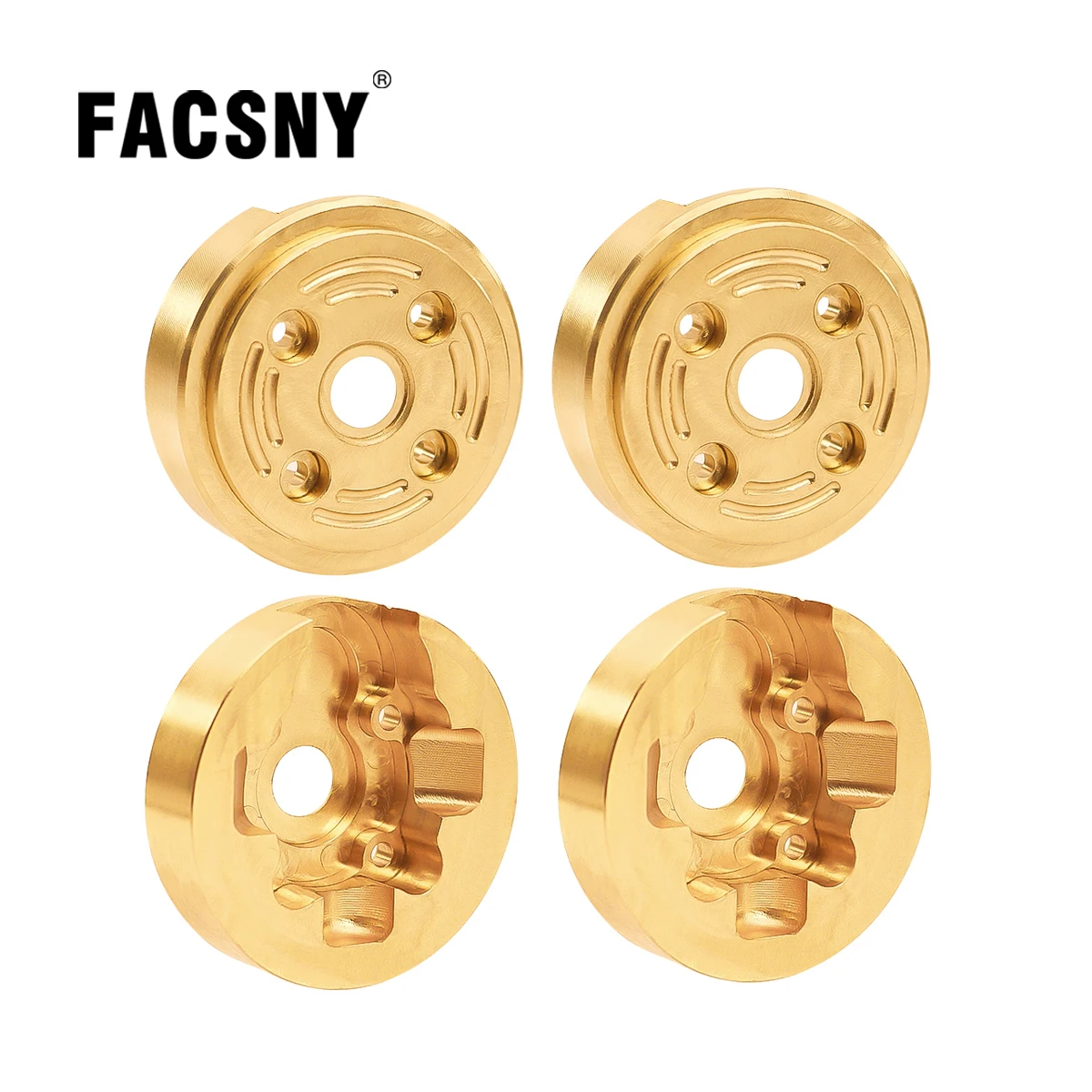 무거운 황동 휠 웨이트 외부 포털 드라이브 하우징 카운터웨이트, 1/24 FMS Xiaoqi FCX24 FCX18 RC 크롤러 업그레이드 부품 