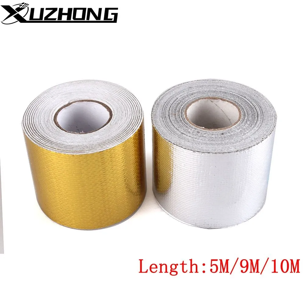 2'' Gold Thermal exhaust Tape Air Intake Heat Insulation Shield Wrap