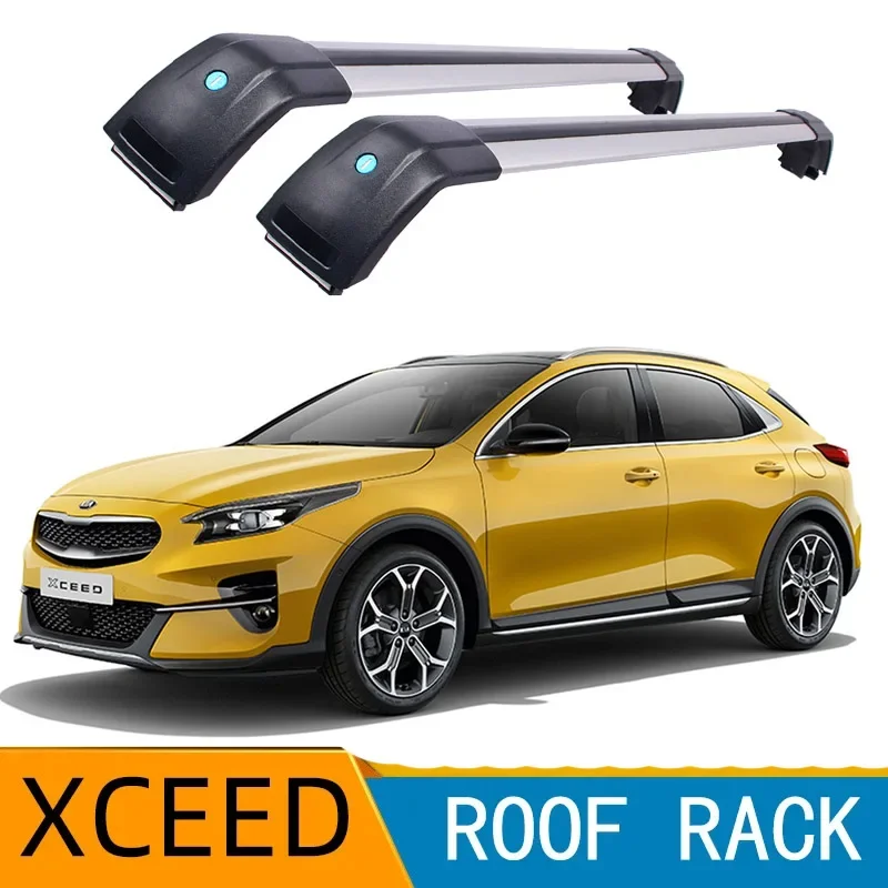 2PcsRoofBarsforKIAXCEED5DoorSUV2020202120222023Aluminum