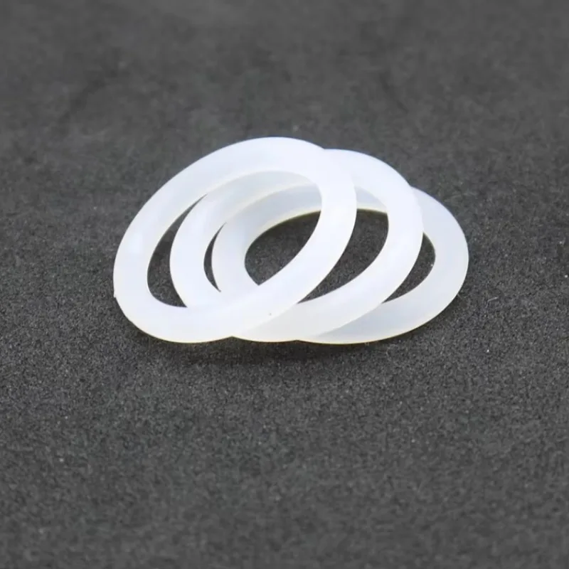 10/50pcs VMQ Silicone Ring Gasket CS 2mm OD 5 ~ 80mm Food Grade Waterproof Washer Rubber O-ring