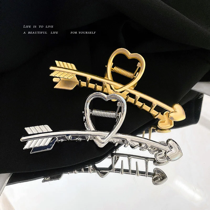 Neue Mode Metall Haar Krallen Clips Vintage Kreuz geometrische Haars pangen Bad Krabben Haar griff Haarnadel Haars pange Klammern Haarschmuck – Detail 28