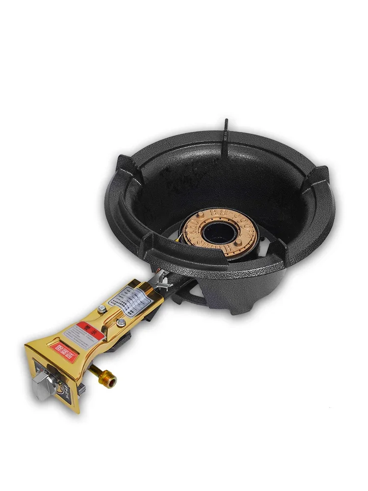 Gas Stove Fierce Fire Power LPG Type Commercial Use Gas Cooker Equipped with Flameout Protection Single Cooker Cooktop