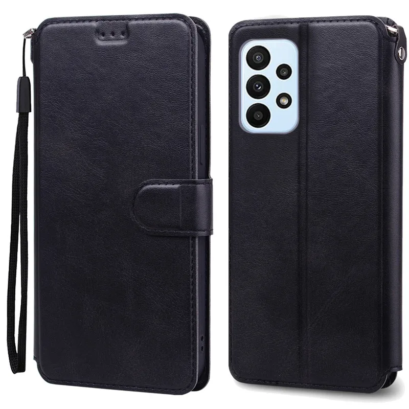 SamsungA23 Case For Samsung Galaxy A23 Case Luxury Leather Wallet Flip Case For Samsung A23 A 23 Case Cover Coque Fundas Bumper 2