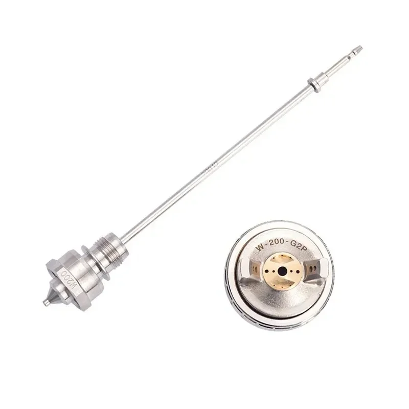 SMaster 일본제 HVLP 수동 핸들 W-200 스프레이건 깍지 니들 에어 캡 키트, W200 페인트 스프레이건, 1.2mm, 1.5mm, 1.8mm, 2.0mm, 2.5mm