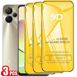 Premium 3Pcs 9D Tempered Glass Screen Protector - Full Cover Protection for Realme 10 Pro 5G (3 Pieces)