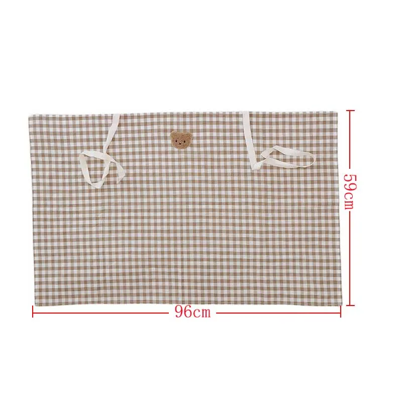 Mother Outing Breastfeeding Towel 100% Cotton Lattice Cartoon Bear Baby Feeding Nursing Towel Coverall Anti-glare Nursing cloth