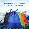 Outdoor Sports Drawstring Pocket Simple Backpack Men's and Women's Fitness Backpack Lightweight Basketball Bag Oxford Zipper Bag 3