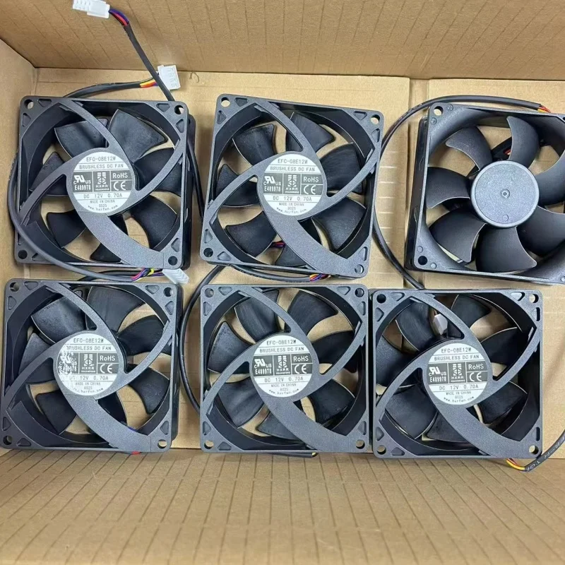 12V 0.7a EFC-08E12W 80MMx80MMx25MM 4선 4핀