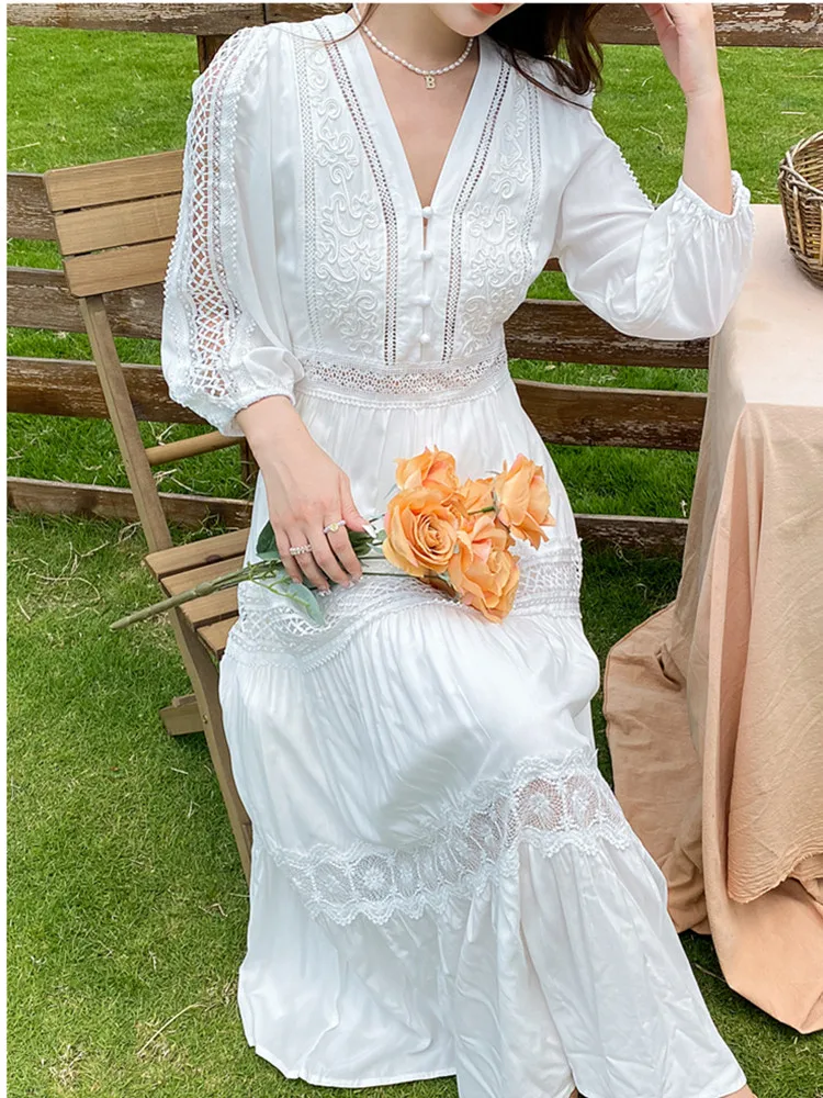 【公式、美品】Waltz Floral Lace Belted Dress Waltz floral Lace Belted Dress （petale）