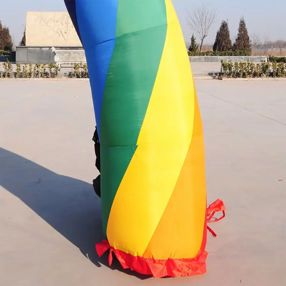 Customizable 6m Wide Inflatable Rainbow Arch Door Colorful Celebration for Wedding Arch 20ft*10ft D=6M/20ft Advertising
