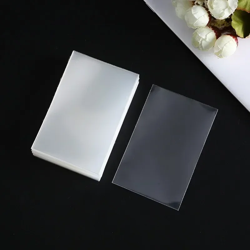 Korea Clear Kpop Photo Card Sleeve Anti-scratch Transparent Protector Bag For Popcorn Diy Game FootBall Korean idol Card Holder 6