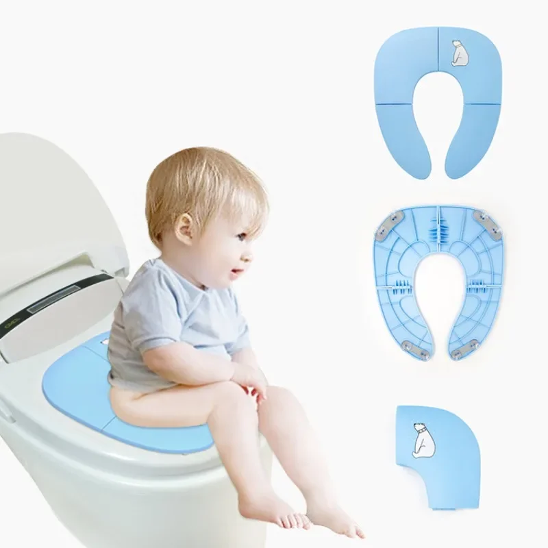Baby Travel Toilet Seat Seat Cover Portable Children's Toilet Seat Male and Female Toilet Seats Car Mounted Toilet Seat Foldable 3