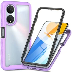 Crystal Clear 360° Protection Shockproof Case with Bumper for Honor Magic4 Lite 5G (PURPLE)