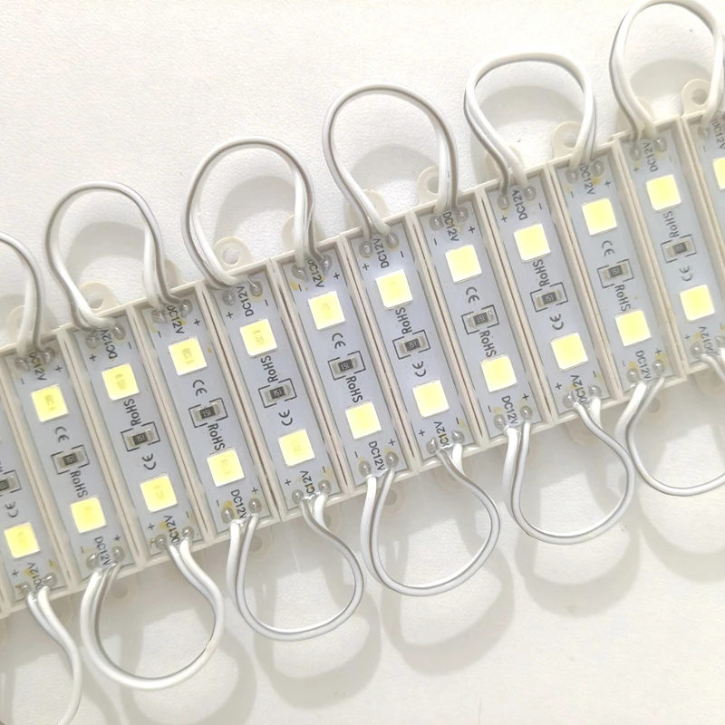 20PCS 12V waterproof 5054 2LEDs 0.6W Injection molding LED Module high lumen super bright led modules lighting