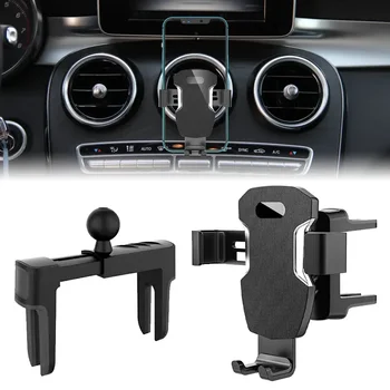 Supporto per telefono per auto per presa d'aria rotonda Supporto GPS Staffa di funzionamento con una sola mano Supporto per presa d'aria circolare universale