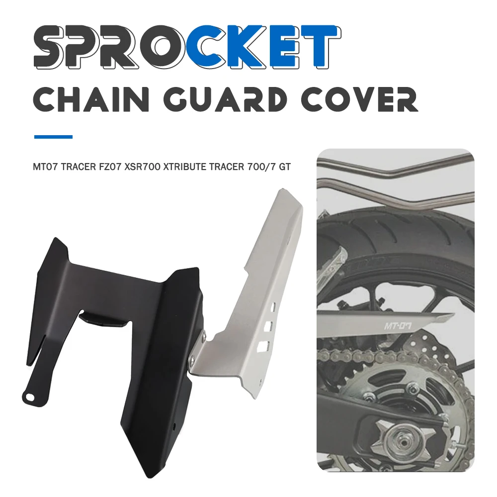 

MT07 FZ 07 Motorcycle Chain Belt Guard Cover FOR YAMAHA MT 07 MT-07 Tracer FZ-07 FZ07 XSR 700 XTribute TRACER 700 7 GT 2015-2021