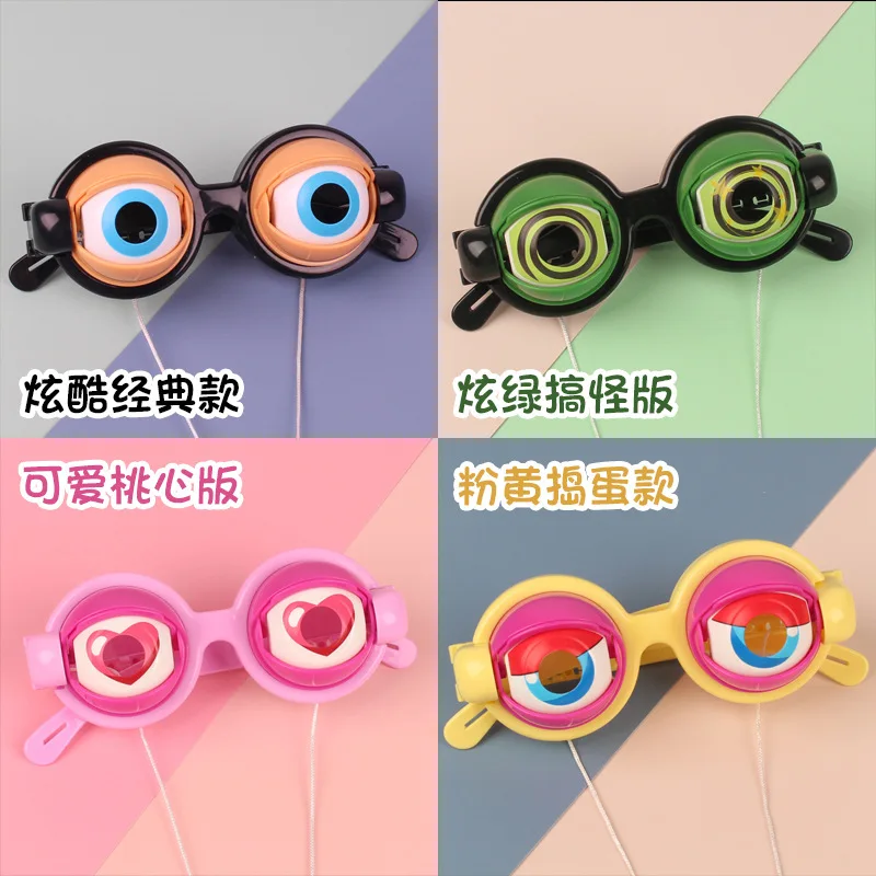Whimsical Winking Eye Glasses - Creative Novelty Prank Prop