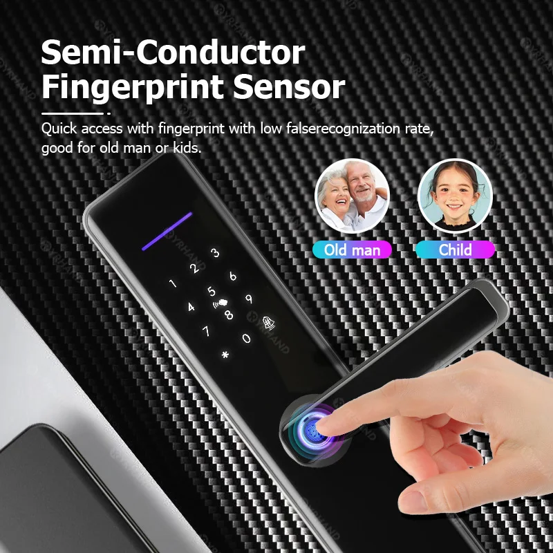 قفل باب ذكي ببصمة الإصبع Tuya