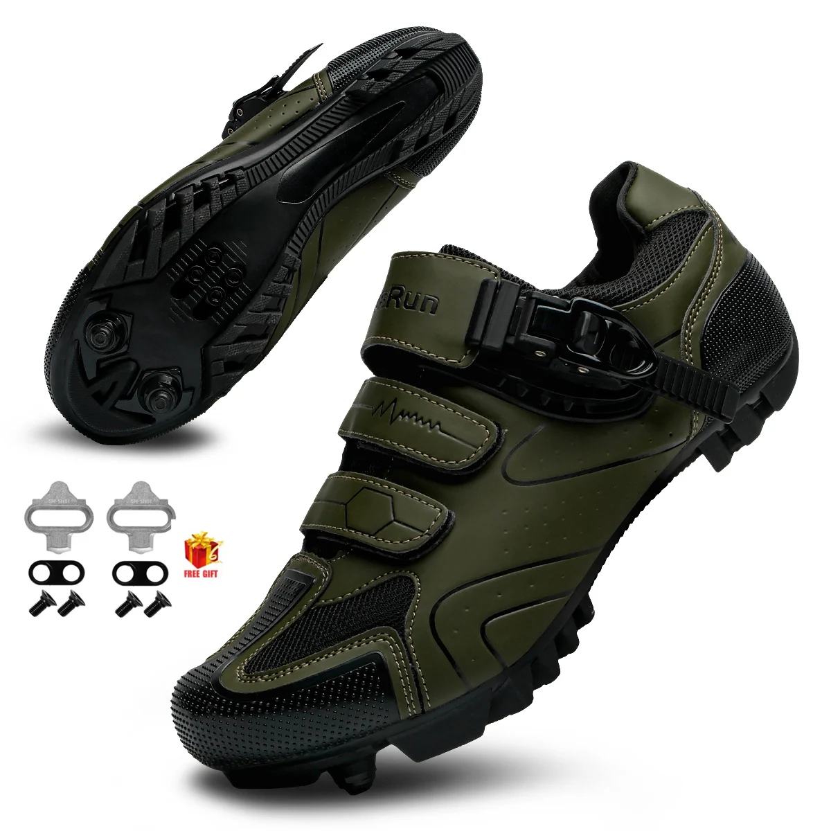 New Men's Cycling Shoes, Convenient Double Rotating Buckle Woman Shoes, Road Cycling Shoes, Outdoor Sports And Leisure Shoes 3
