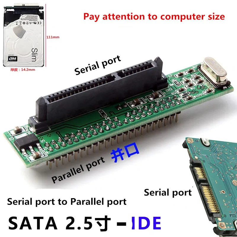 Agatige Adattatore Per Disco Rigido Pata IDE A SATa, Parallel Ata Convertitore Adattatore Per Disco Rigido Pata IDE A Sata Serial Ata Per PC E Mac Scheda Convertitore Desktop PATa