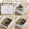 98" Home Office Desk, Computer Desk with File Drawer, Power Strip with USB, 2 Person Long Desk, Storage, Printer Shelf 3