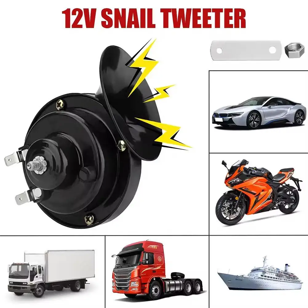 Car Siren Horn Car Air Horn Motorcycle Horn Air Horn Train Horn Waterproof Horn 12V 300DB Super Loud Train Horn Waterproof Universal Horns Siren Loud Car Horn Electric Snail for Motorcycle Car Truck SUV L5P1