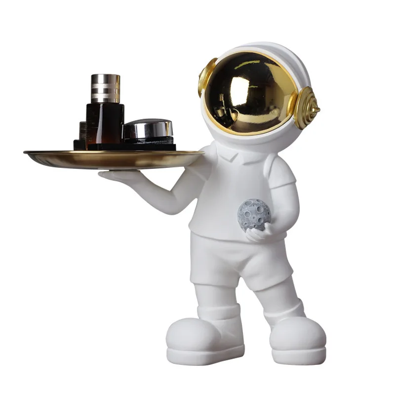 

Astronaut Statue Home Decor Entrance Key Storage Decoration Living Room Desktop Tray Desk Nordic Decoration Home