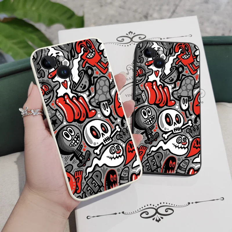 Ghost Skull Silicone Phone Case Cover
