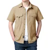 Summer Short Sleeve Shirt Men Tactical Polo Shirt Tops Outdoor Breathable Quick Dry Casual Camping Hiking Fishing Work Shirts 4