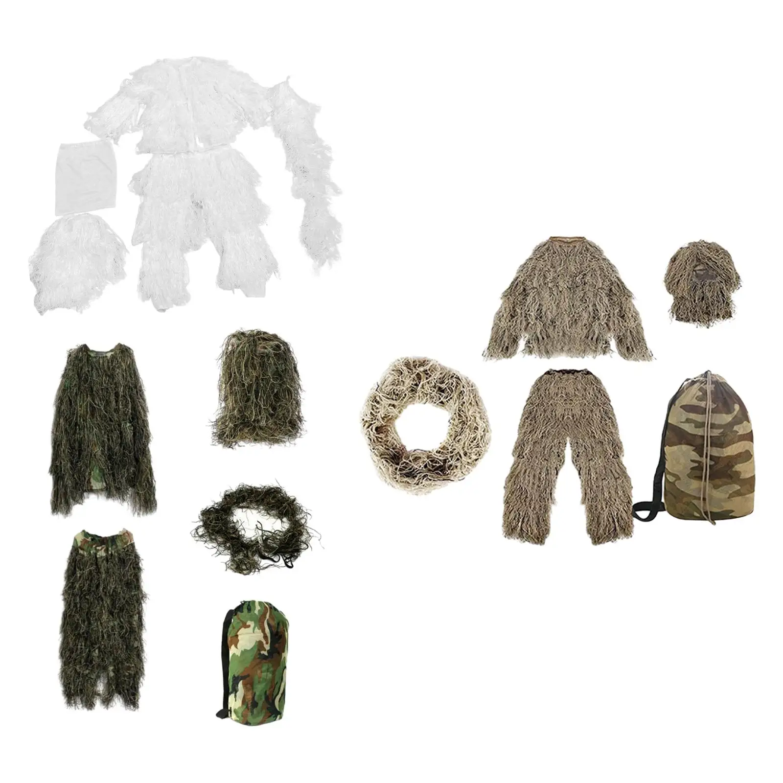 

Детский костюм Ghillie, легкая Маскировочная одежда для игр, охоты, джунглей